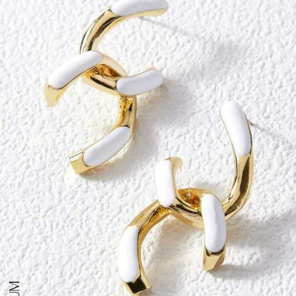 Two tone Earrings - Picture 8 of 10